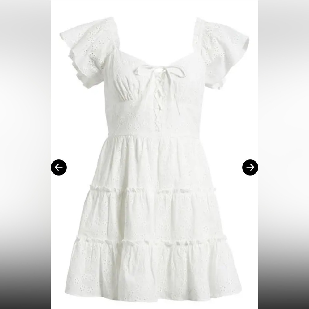 NWT CITY STUDIO Eyelet Tiered Cotton
Sundress